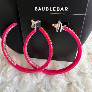 Pink Rhinestone Earrings